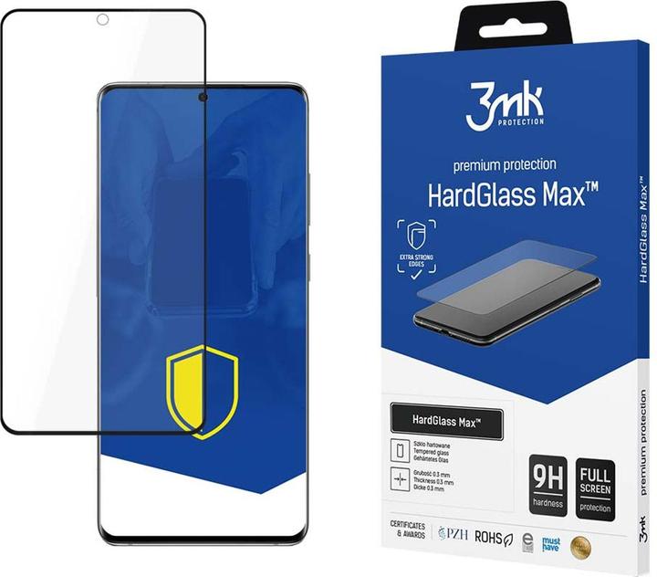 Actual product image 3MK Hardglass Max screen protector (1 Piece, Samsung Galaxy S20+)