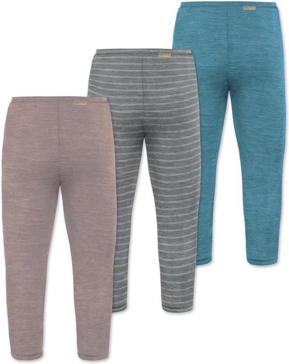 Produktbild Normani 3er Pack Baby Merino Unterhose mit Füssen - 9543 (92)