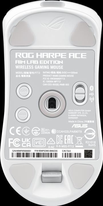 Actual product image ASUS ROG Harpe Ace Aim (Wireless, Cable)