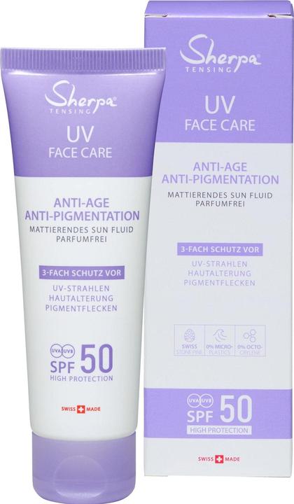 Produktbild Sherpa Tensing Sun Fluid Anti-Aging SPF 50 (Sonnengel, SPF 50, 50 ml, 68 g)