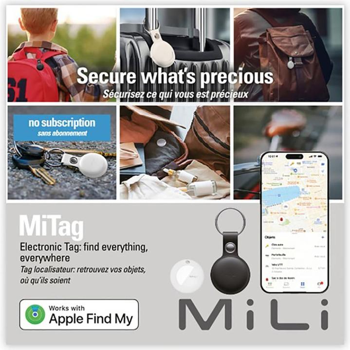 Actual product image Mili MiTag - Black (iOS, Apple, iPadOS)