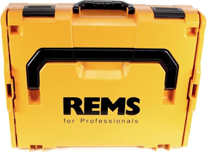 Actual product image Rems Mini-Press S 22 V ACC cordless radial press with forced drain in L-Boxx + 1 x 1.5 Ah battery +