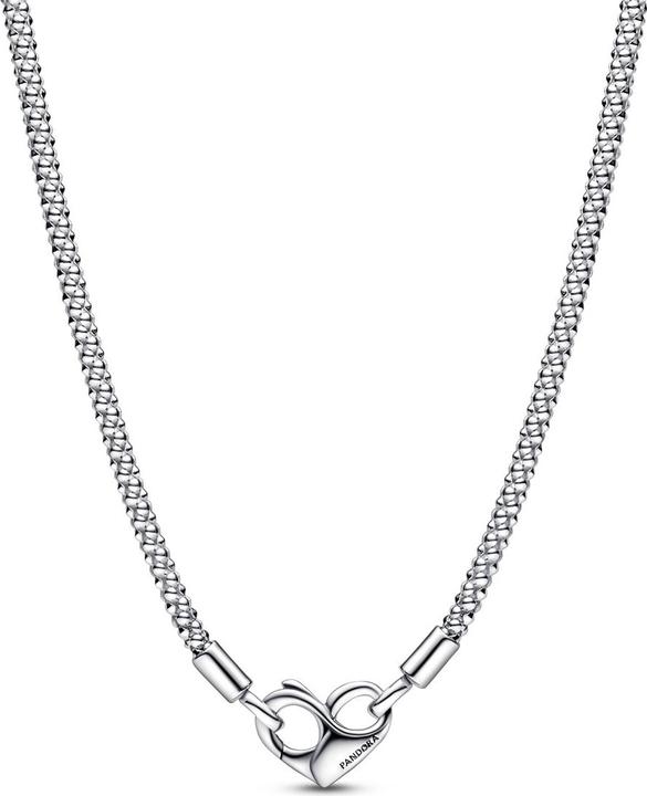 Actual product image Pandora Moments Link Necklace with Rivets (Silver 925, 45 cm)