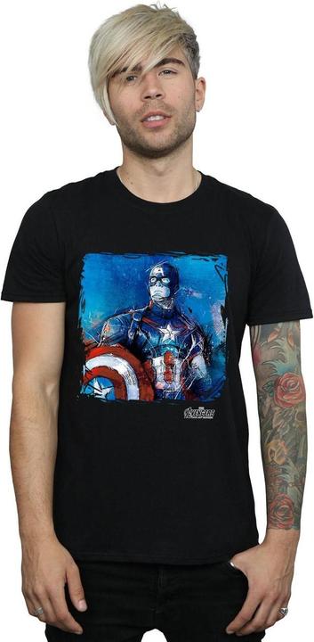 Image du produit Captain America T-shirt en coton pour hommes - Art (L)