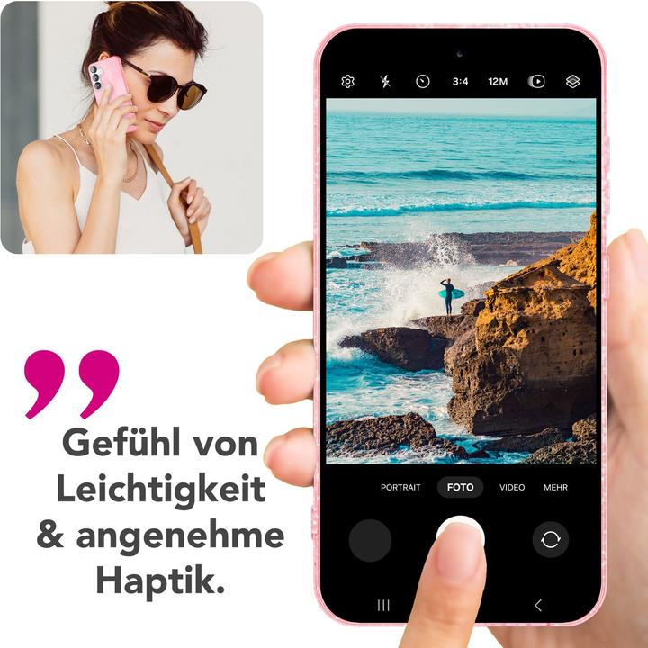 Image du produit Nalia ShinePop - Stabile Glänzende Glitzer Hülle - Glamour Glitter Cover (Samsung Galaxy S25)