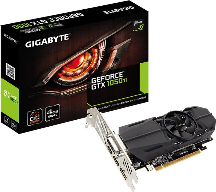 Actual product image Gigabyte GeForce GTX 1050Ti OC (4 GB)