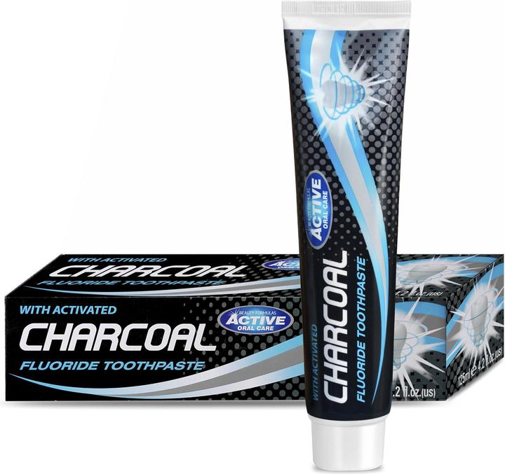 Beauty Formulas Charcoal Fluoride Toothpaste toothpaste toothpaste with activated carbon 125ml (125 ml)