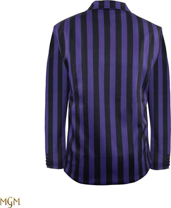 Actual product image Cinereplicas Wednesday Jacket Nevermore Academy Purple Striped Blazer Size L (L)