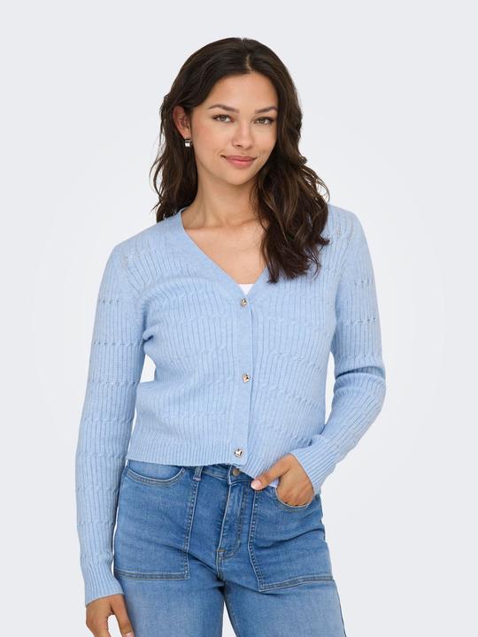 Actual product image Only Onlkatia Ls Cable V-Neck Cardi Knt Nca (L)