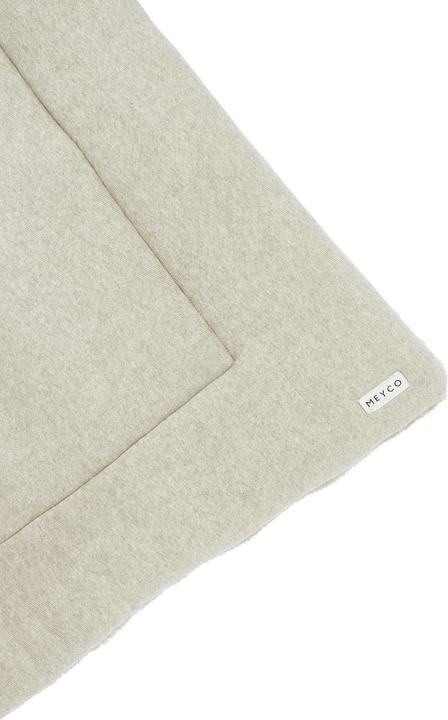 Actual product image Meyco Playpen insert Knit Basic Teddy - sand melange - 77x97cm (77 cm)