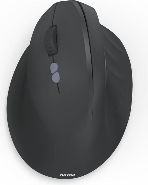 Immagine prodotto Hama Vertikale, ergonomische Linkshänder-Maus „EWM-500L“, Funk, 7 Tasten,Schwarz (Senza fili)