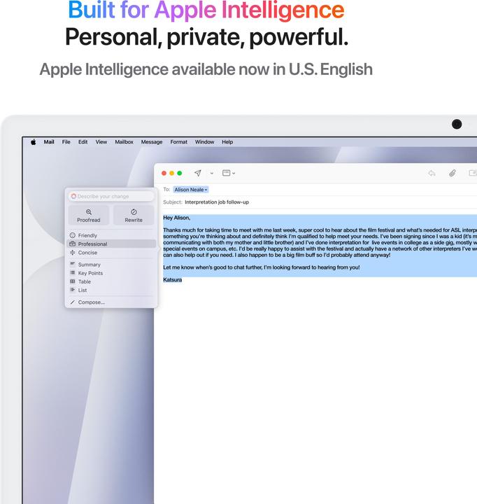 Produktbild Apple iMac 2024 (M4, 24 GB, 512 GB, Apple M4 10-Core)