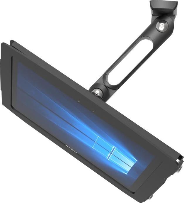 Actual product image Compulocks Swing Arm Surface Pro7 / Galaxy TabPro S Wall Mount Kiosk Black - Mounting Kit (Swivel)