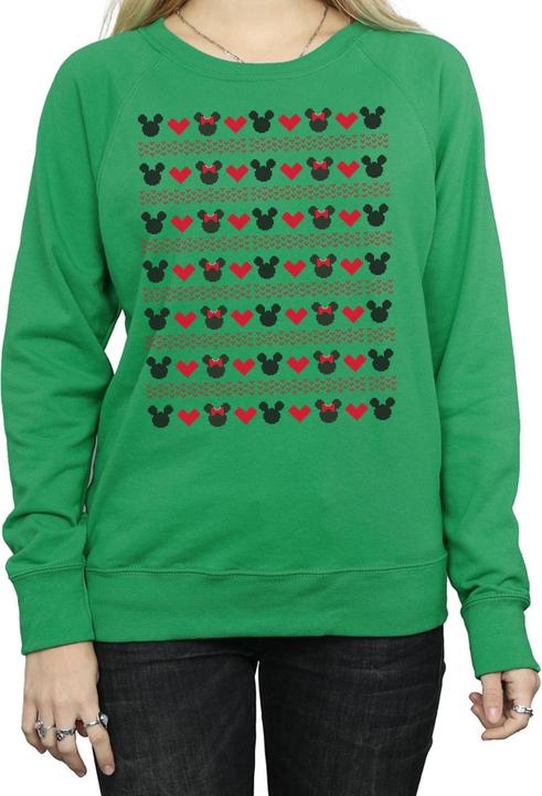 Immagine prodotto Disney Mickey And Minnie Christmas Hearts Felpa Donna (M)