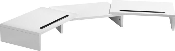 Immagine prodotto tectake Supporto monitor Bozen, 3 pezzi, inclusi supporti per smartphone