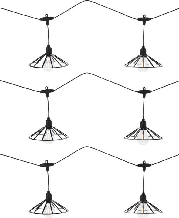 Actual product image H & S Collection Party lighting, fairy lights for indoor/outdoor, 6 LED lamps, IP44 (5.50 m)