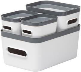 Ebnat SmartStore Compact Lot de 4 (20 x 30 x 13,5 cm)