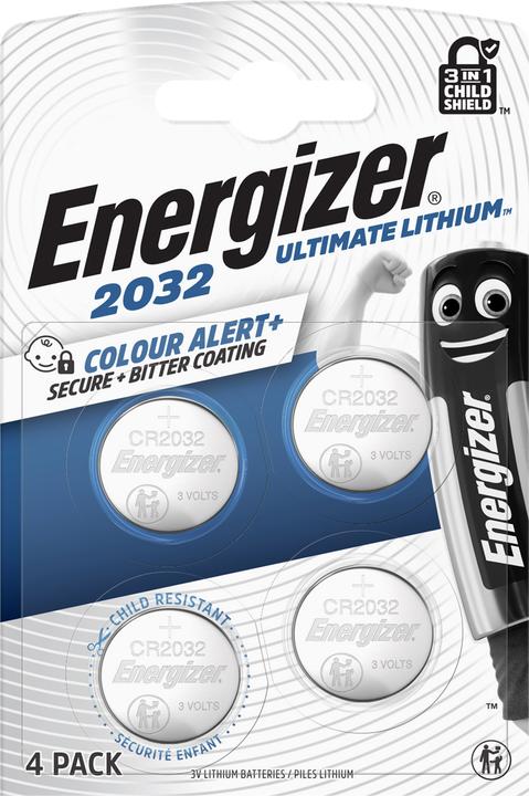 Energizer Ultimate Lithium (4 pcs., CR2032, 235 mAh)