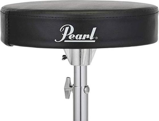 Image du produit Pearl D-50 Tabouret de batterie à siège rond en vinyle (Siège du batteur)