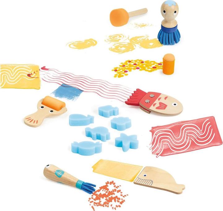 Image du produit Djeco Outils de peinture amusants