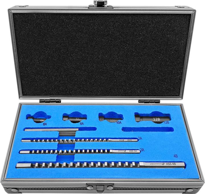 Produktbild Paulimot HSS-Räumnadel-Set für 2, 3 und 4 mm Keilnuten