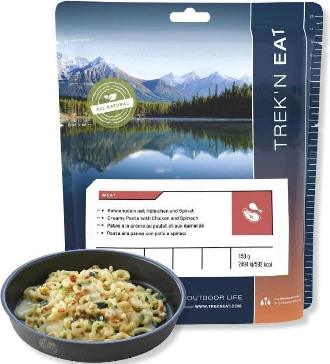 Image du produit Trek'n Eat Poulet en nouilles à la crème et épinards (150 g)