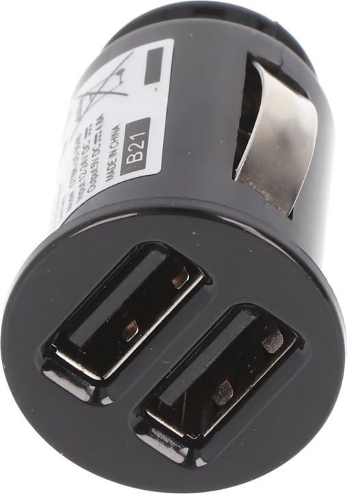 Immagine prodotto AccuCell Adattatore USB per caricabatterie da auto - Doppio USB - 4,8A con Auto ID - nero - TINY