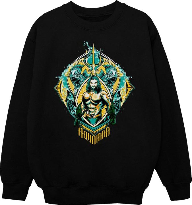 Jungen Aquaman The Trench Crest Sweatshirt
