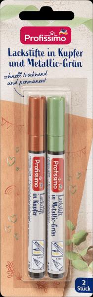 Actual product image dm Profissimo Touch-up pencils copper and metallic green (Copper, Metallic green, 1 mm, 2 x)