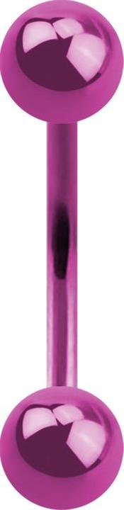 Produktbild Star Piercing Micro Banane pink mit zwei Kugeln (ohne Messing, Chirurgenstahl 316L)