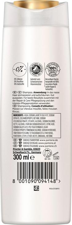 Produktbild Pantene Pro-V Repair & Care (300 ml, Flüssiges Shampoo)