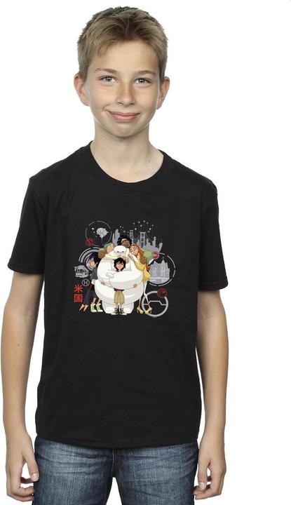 Immagine prodotto Disney Big Hero 6 Baymax Group Hug Maglietta Ragazzi (128)