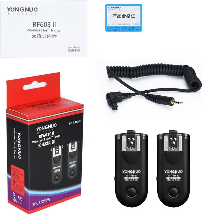 Actual product image Yongnuo Remote release RF603II - Canon (Funk)