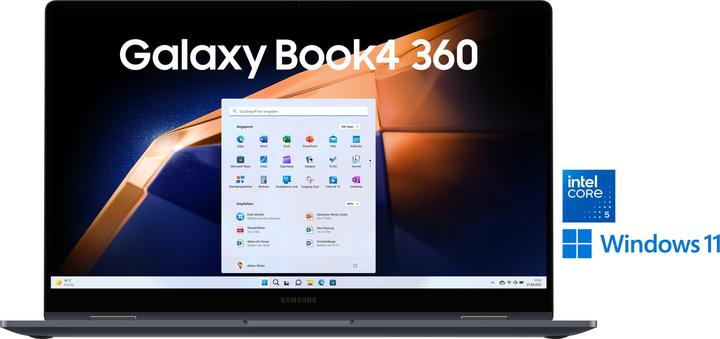Actual product image Samsung Galaxy Book4 360 (15.60", Intel Core 5 120U, 16 GB, 256 GB, DE)