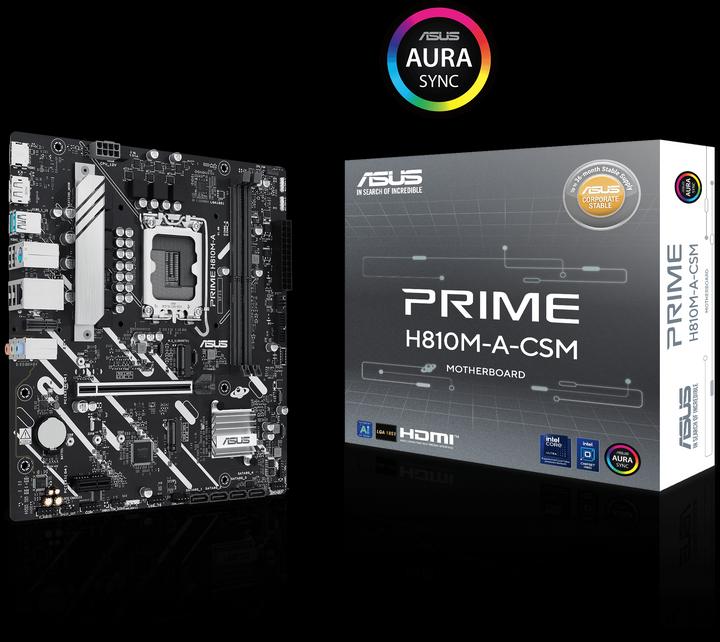 Produktbild ASUS PRIME H810M-A-CSM (Socket S1, Intel H810, mATX)