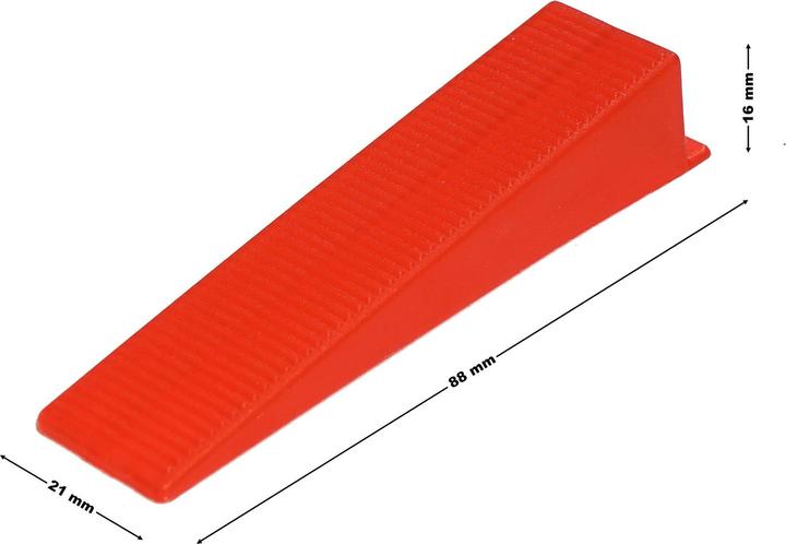 Immagine prodotto XPOtool Sistema di livellamento per piastrelle set Pro 1000 cunei 5000 alette 1,5 mm pavimento parete