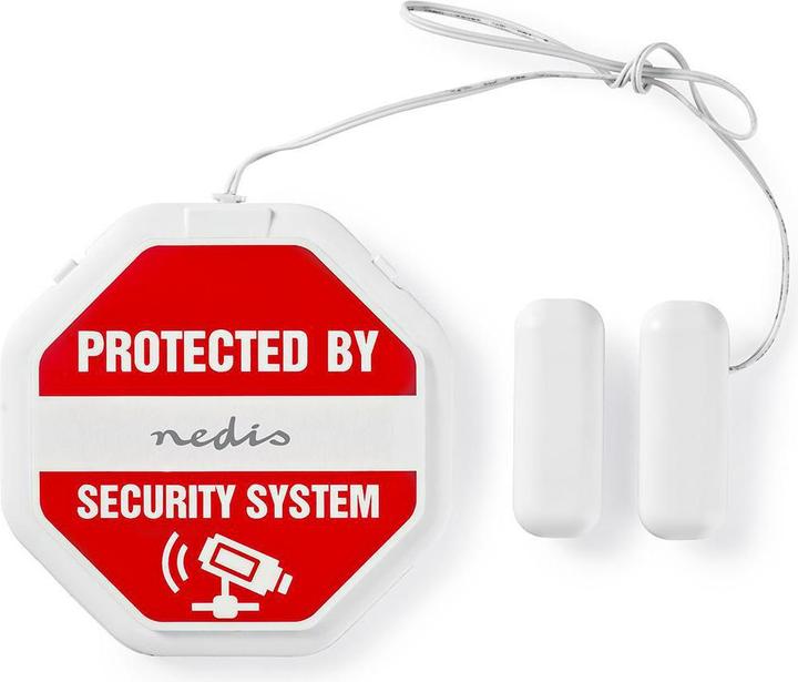 Produktbild Nedis Doorstep Window Alarm Battery Powered 2X CR2032 85 dB White