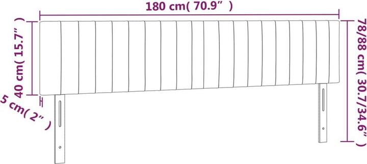 Immagine prodotto VidaXL Carolin (180 x 5 x 88 cm)