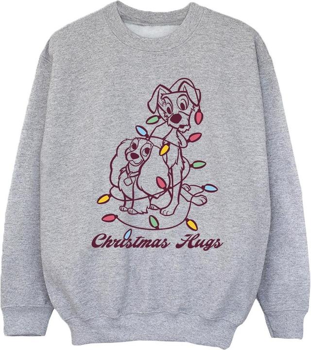Disney Lady And The Trump Christmas Hugs Sweatshirt Mädchen