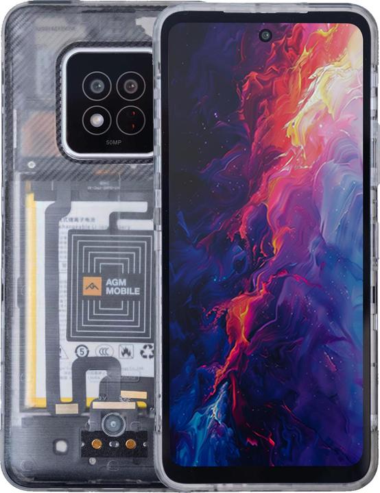 Image du produit AGM X6 Phantom 5G 8/128, tr (128 Go, Fantôme, 6.78", Double SIM, 50 Mpx, 5G)