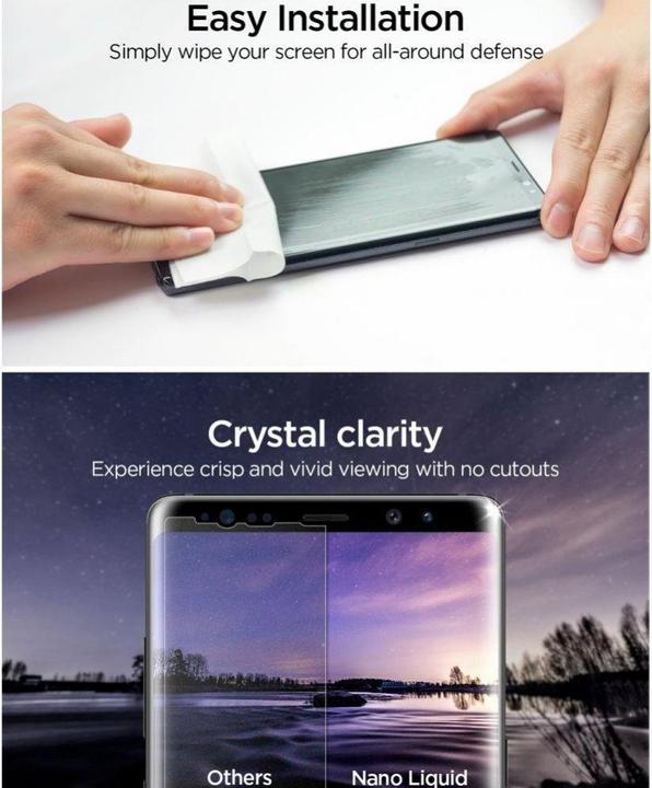 Immagine prodotto Spigen Vetro.tR nano liquido (1 Pezzo/i, Samsung Galaxy S9, Samsung Galaxy S9+)