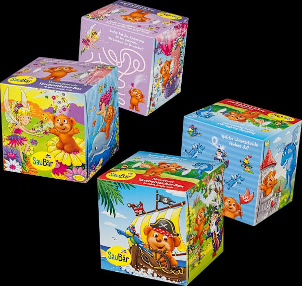 dm SauBär Taschentücher Box sortiert