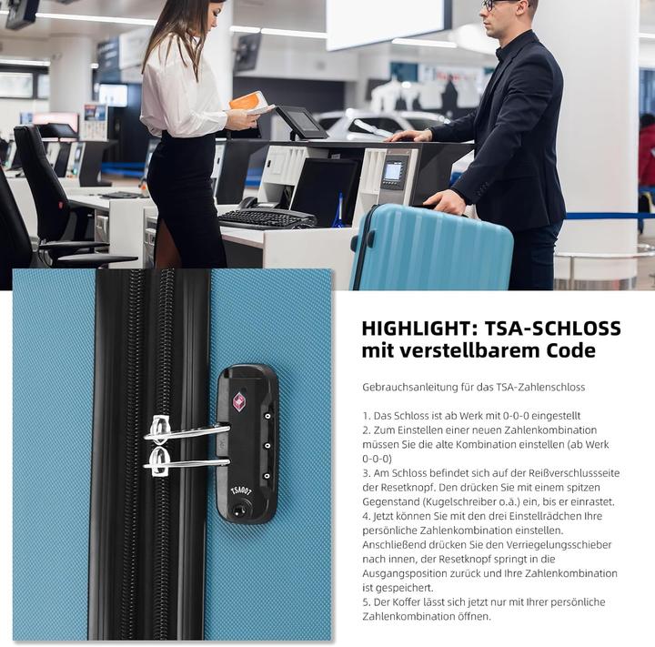 Actual product image Beibye Reisekoffer mit TSA-Schloss (115 l, XL (from 140l))