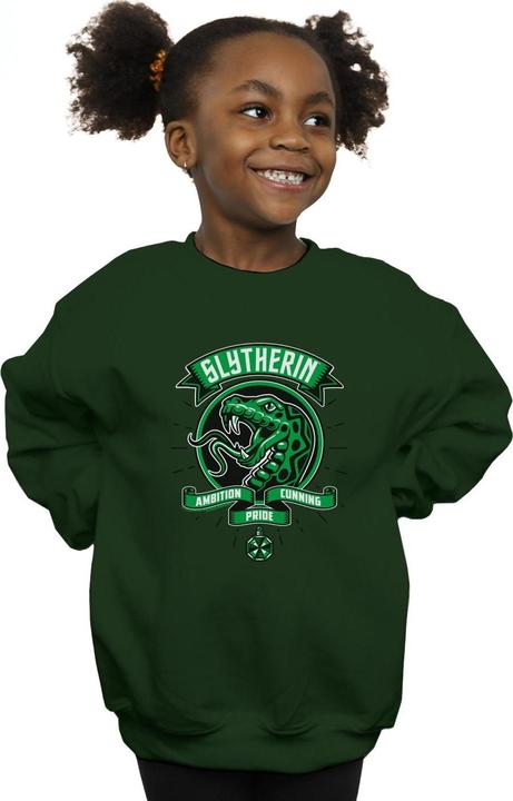 Immagine prodotto Slytherin Toon Crest Felpa Ragazze (128)
