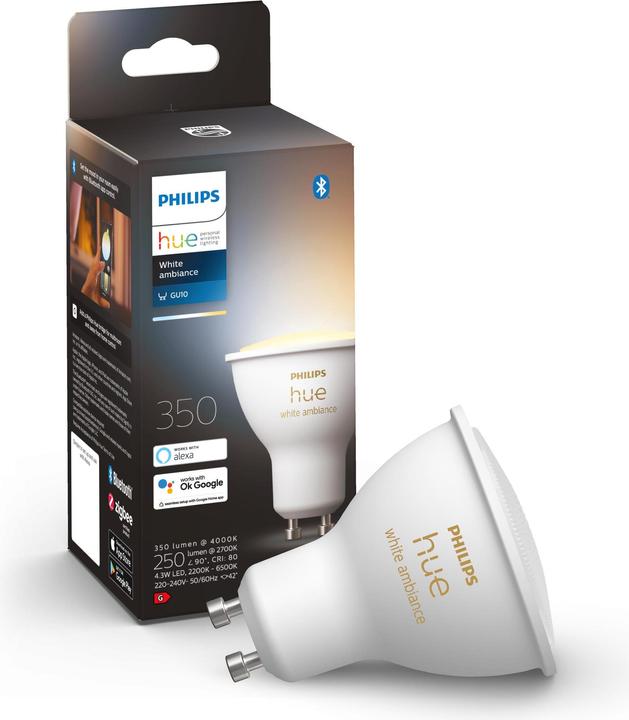 Actual product image Philips Hue White Ambiance BT (GU10, 5 W, 350 lm, 1 x, G)