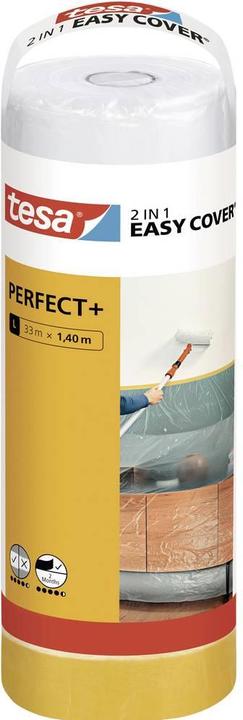 Actual product image tesa EASY COVER Perfect+ Painting Film Perfect+ Refill Refill Roll (33 m, 1400 mm)