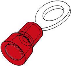 Image du produit Velleman Terminal à anneau rouge 5.3Mm