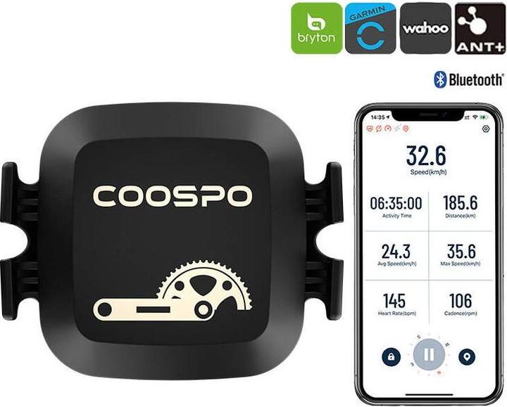 Actual product image Coospo Speed and Cadence Sensor BK467