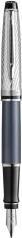 Immagine prodotto Waterman Stilografica Expert DeLuxe Grey C.C. (M-blu) (Grigio, Argento, 1 x)