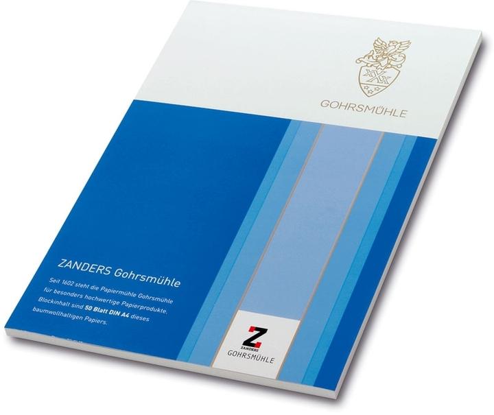 Immagine prodotto Gohrsmühle GOHRSMšHLE Blocco lettera bancario, DIN A4, 100 g/m², bianco brillante (A4, Nessuna)
